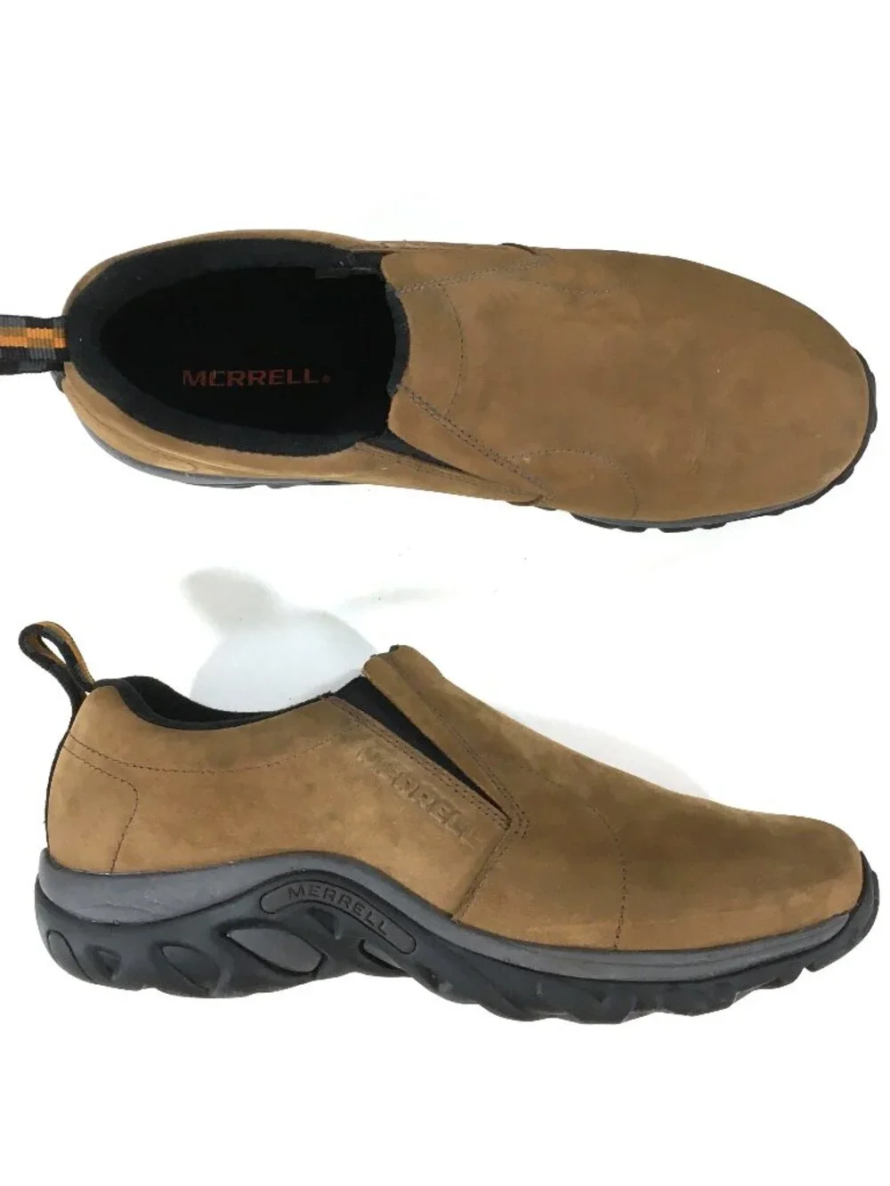 Merrell Jungle Moc Slip On Shoes Mens Size 10 Brown Leather J60831